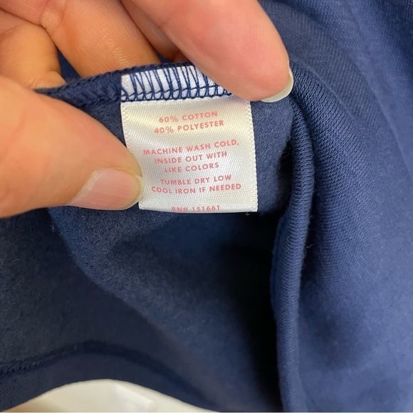 Ban.do Ruffle Sleeve Crew Neck Pullover Sweatshirt Blue Size 2X - Picture 6 of 7